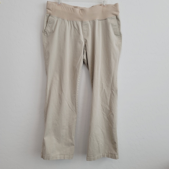 Duo Maternity Cream pants Size Large Maternity - Picture 8 of 14